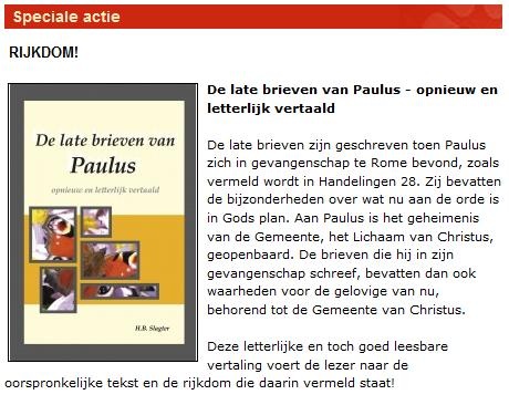 Advertentie van de site Amen. Bron: www.amen.nl.